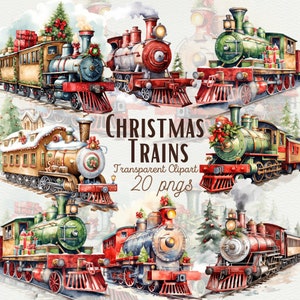 Acuarela Navidad Polar Express Tren PNG Clipart Acuarela Invierno PNG Gráficos Acuarela Navidad Clipart Navidad PNG Sublimación