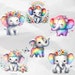 22 Baby Elephant Clipart Rainbow Elephant PNG Bundle Baby Shower Cute ...