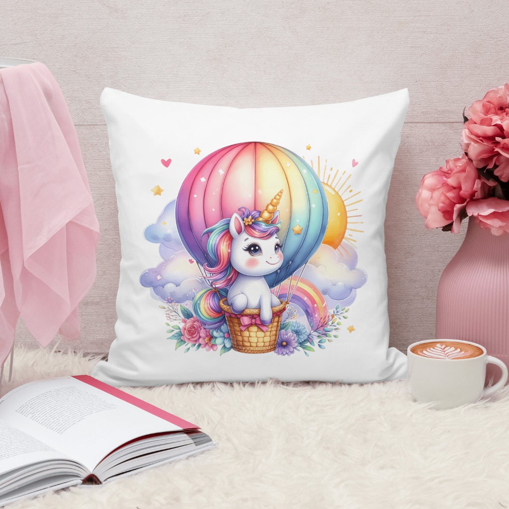 Cute Unicorn Clipart Watercolor Unicorn PNG Baby Unicorn Clipart ...