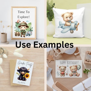 Add adorable animal designs to your projects with the Cute Animals Clipart 500+ Mega Bundle. This set includes over 500 watercolor animal PNGs, perfect for nursery decor, stickers, and commercial use.