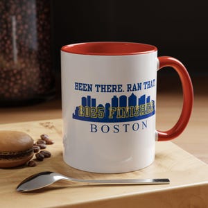 Boston-Marathon Finisher Accent Kaffeetasse (11, 15oz)