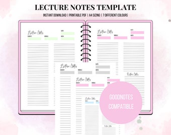 Notes Template - Etsy