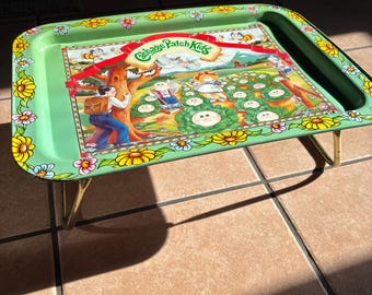 1983 Cabbage Patch Kids TV Tray / Folding Lap Tray – Vintage Children’s Decor