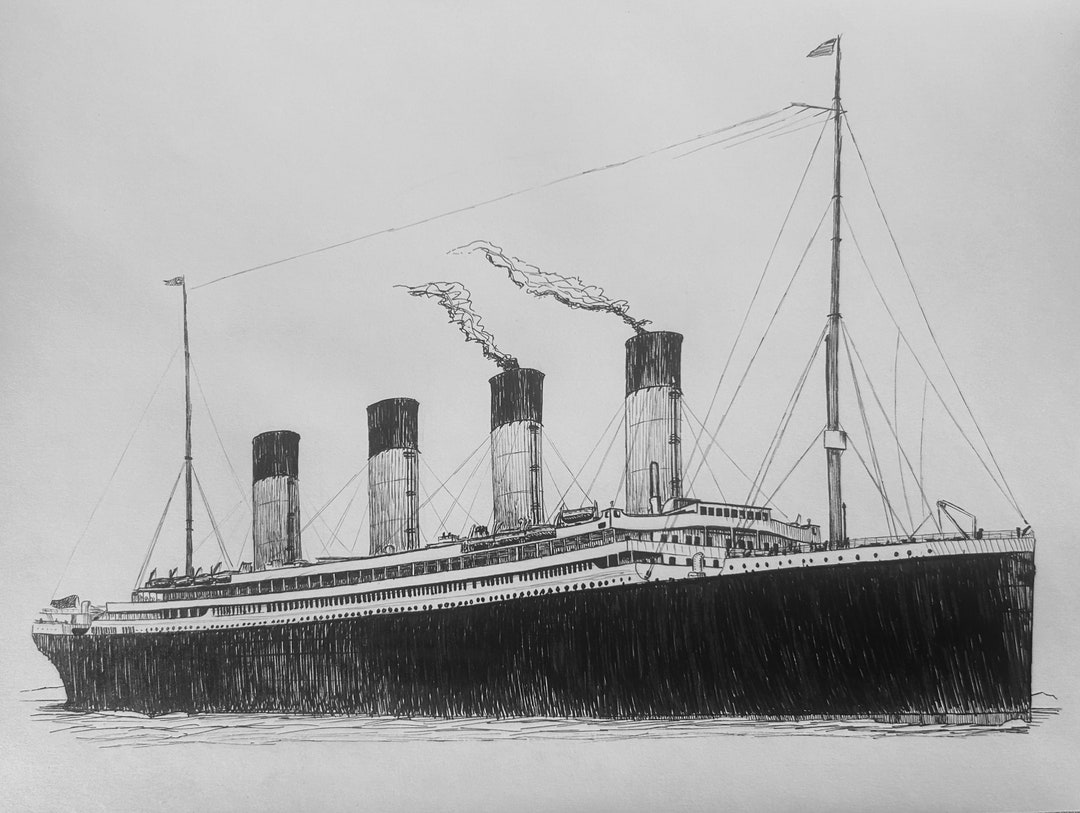 RMS Olympic White Star Line Art Print - Etsy