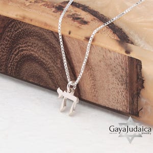 Collar Mini Chai de plata esterlina para mujer - Regalo judío de Israel