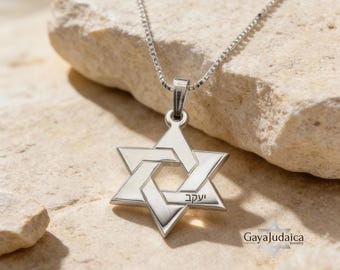 Collana con Stella di David in argento sterling: ciondolo ebraico Magen David