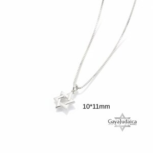 Collana con piccola Stella di David in argento sterling: oggetto di giudaica, regalo ebraico immagine 2