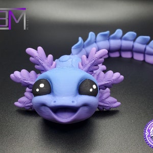 Baby Axolotl 3D Printed Flexi Fidget Toy