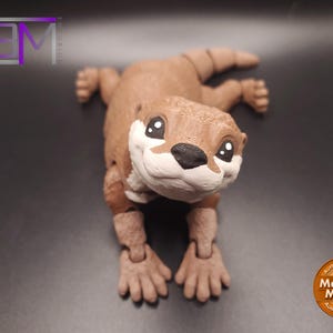 River Otter 3D Printed Articulated Fidget Toy