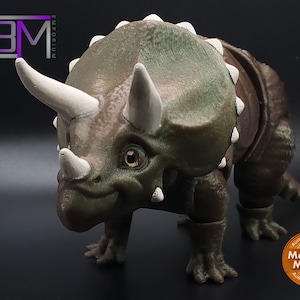 Triceratops 3D printed Articulated Fidget Toy