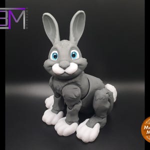 Bunny Rabbit 3D Printed Articulated Fidget Toy