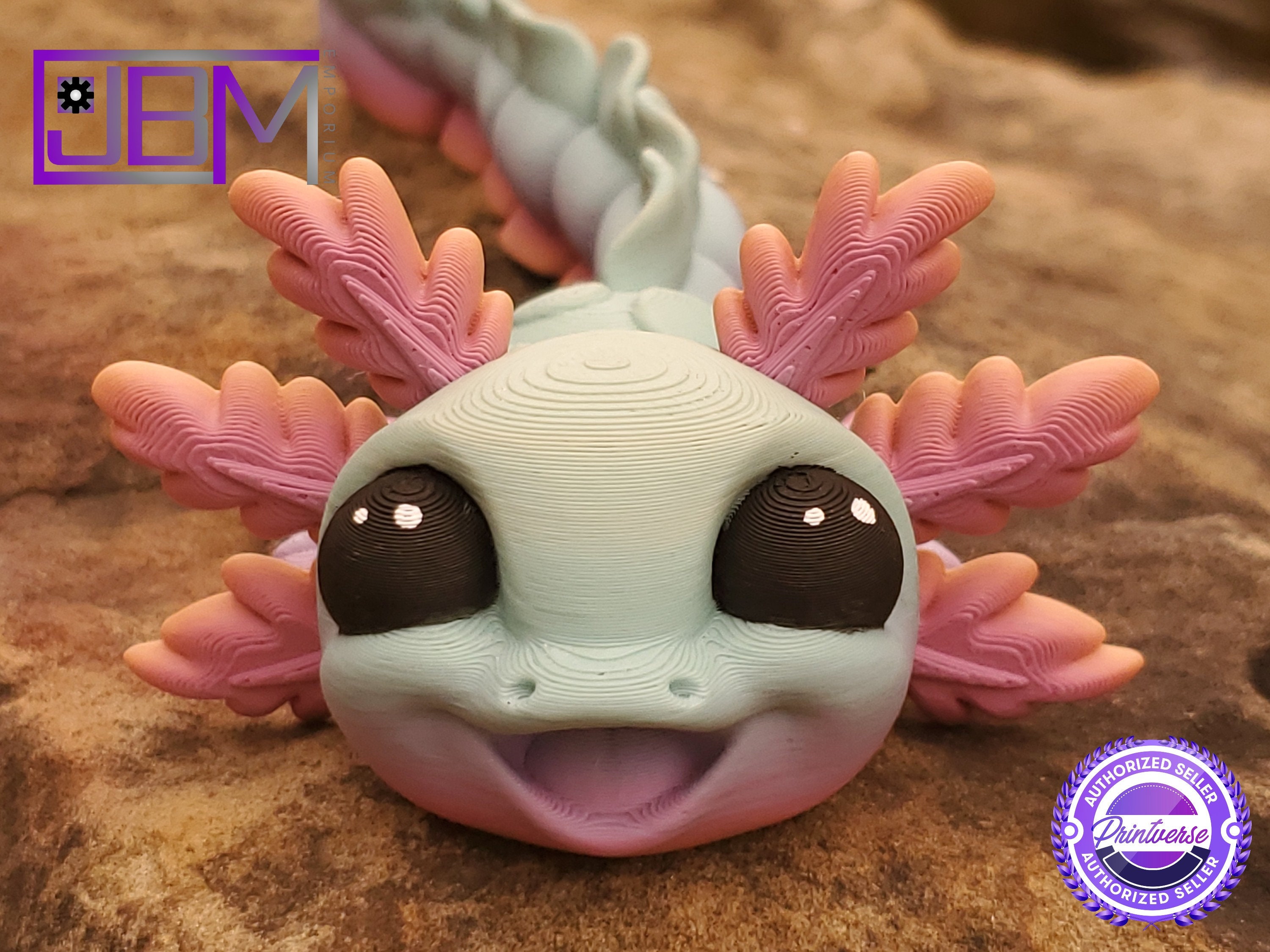 Axolotl Fidget Toy Articulated Axolotl 3D Printed Axolotl Gift -   Denmark