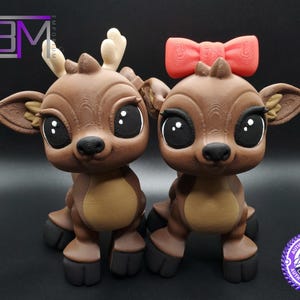 Baby Reindeer 3D Printed Flexi Fidget Toy