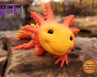Axolotl 3D Printed Articulated Fidget Toy