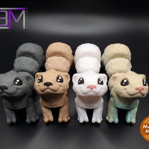 Mini Ferret 3D Printed Articulated Fidget Toy