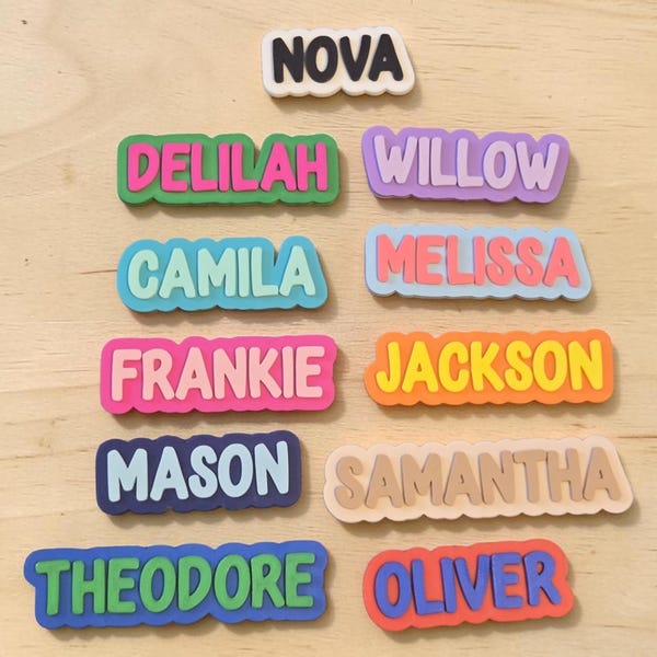 Personalized Name Magnet | Custom Locker Fridge Decor, Office Board Name Tag