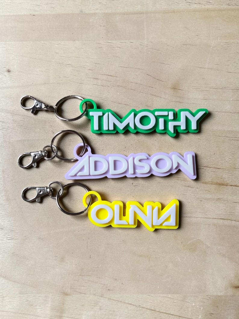 Personalized Name Keychain | Anime K-pop Demon Inspired| Backpack Bag ...