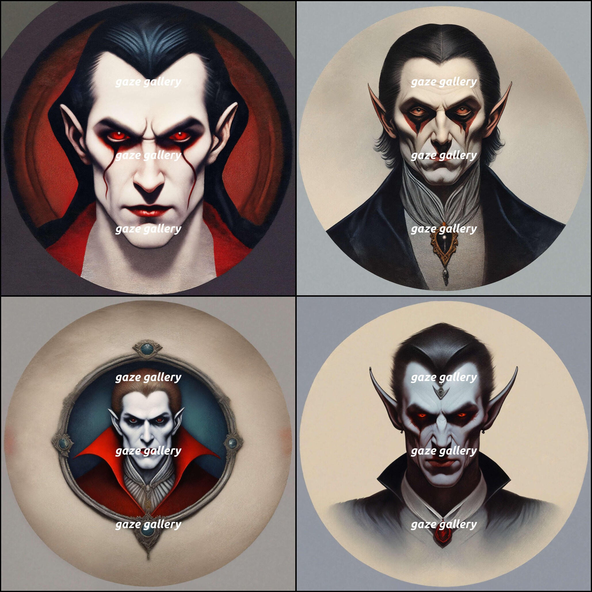 Lord Ruthven Vampire Stylized Portraits Digital Art Etsy