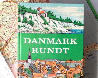 Vintage reisgids voor Denemarken (1971) met kaart