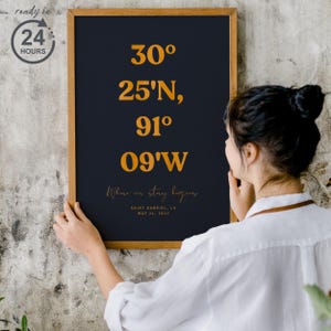 Benutzerdefinierte Standort Poster, wo wir trafen Kunst, benutzerdefinierte Koordinaten Druck, personalisierte Karte für Paare, romantische Erinnerung Geschenk