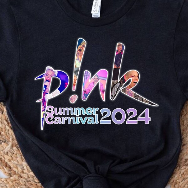 P!nk Summer Carnival 2024, Trustfall Album Tee, Pink Singer Tour, Music Festival Shirt, Concert Apparel, Pink Music Clothing, Tour Shirt