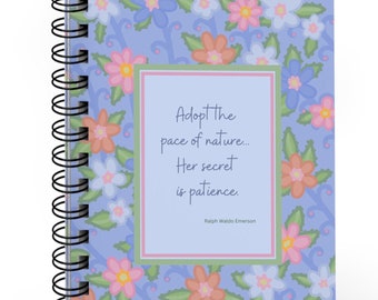Floral Inspirational Journal: Whimsical Flower Diary, Teen Girl Gift