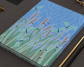 Dragonfly Reeds Journal: Botanical Nature Lover Gift