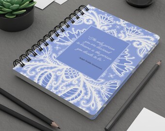 Blue Chinoiserie Spiral Journal: Elegant Writing Notebook