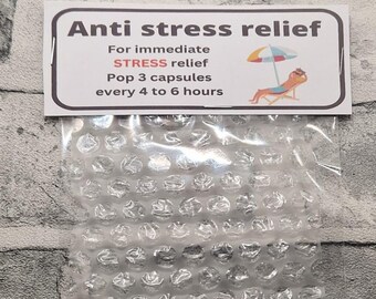 Stress relief kit, plus xmas version, joke present, gift for him, birthday gifts, gag gift, joke gift, secret santa, stocking filler