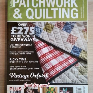 Patchwork and Quilting Magazine issue No 298, back issues