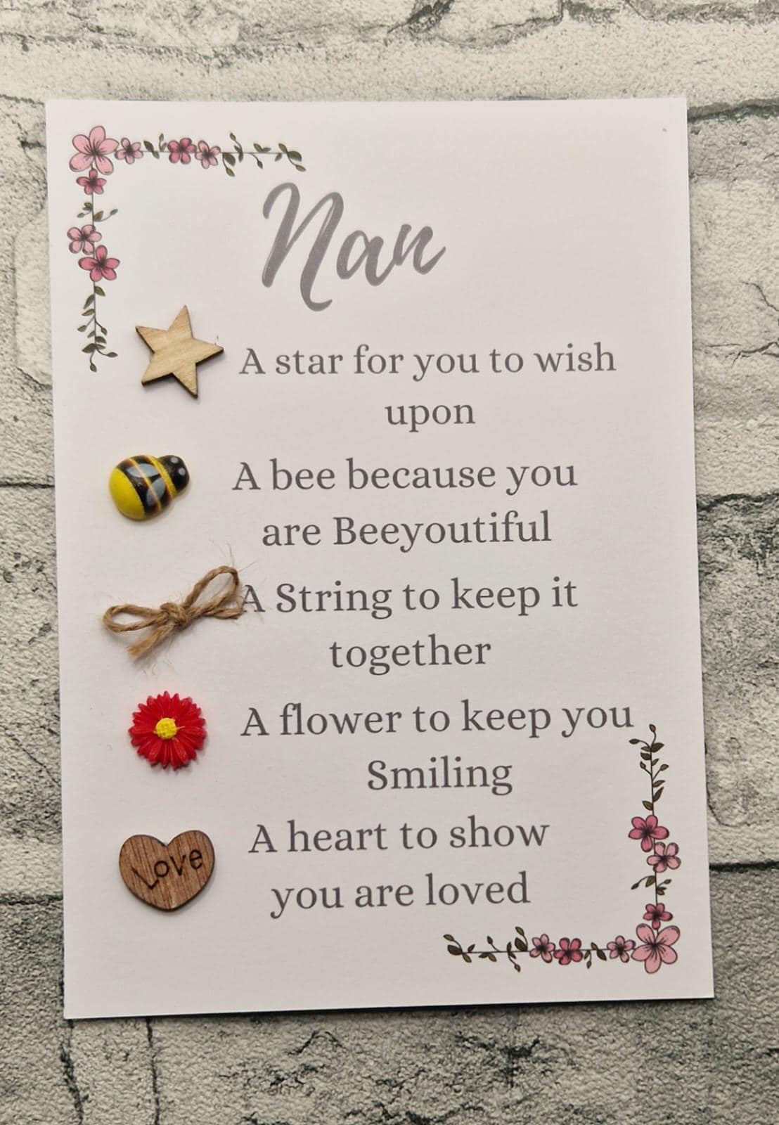Mummy mothers day card, token gift, appreciation gift, mothers day gift for mum, gift for mummy, birthday gift for mum