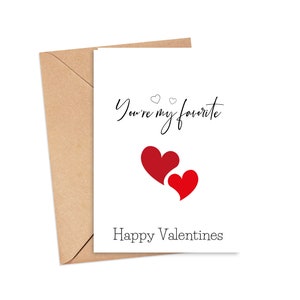 Tu es ma carte de Saint-Valentin préférée et drôle, carte avalentines, carte de Saint-Valentin mari A5, carte de Saint-Valentin petit ami, carte de Saint-Valentin humour