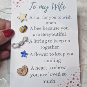 Frau ich liebe dich Geschenk, Token ich liebe Geschenk, Wertschätzung Geschenk, Valentinstag Geschenk für Frau, Geschenk für Freundin, Geburtstagsgeschenk, Verlobtes Geschenk