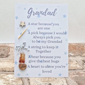 Opa Vatertagskarte, Token ich Liebe Geschenk, Anerkennung Geschenk, Vatertagsgeschenk für Opa, Opa, Geburtstagskarte für Opa