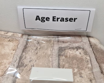 Age eraser, birthday joke presents, gift for him or her, secret santa, stocking filler, gag gift, funny presents, joke gifts, novelty gifts