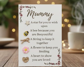 Mummy birthday card, token gift, appreciation gift, mothers day gift for mum, gift for mummy, birthday gift for mum,  birthday gift for mum