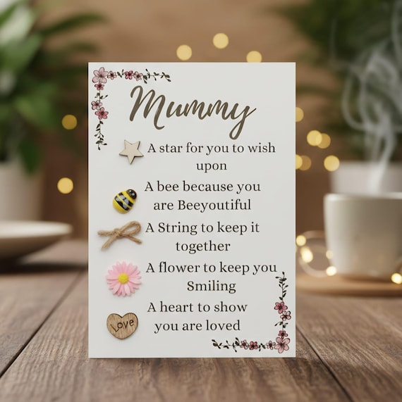 Mummy birthday card, token gift, appreciation gift, mothers day gift for mum, gift for mummy, birthday gift for mum,  birthday gift for mum