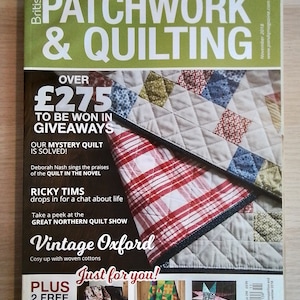 Patchwork and Quilting Magazine issue No 298 back issues