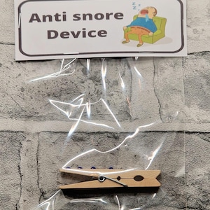 Anti snore device, joke present, gift for him, birthday gifts, gag gift, gift for her, valentines gift, joke gift, secret santa, novelty