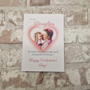 Peu importe votre âge, carte de Saint-Valentin de papa à fille, carte de Saint-Valentin bracelet de souhaits, carte de Saint-Valentin A6 pour fille,
