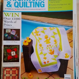 Patchwork and Quilting Magazine issue No 213, back issues