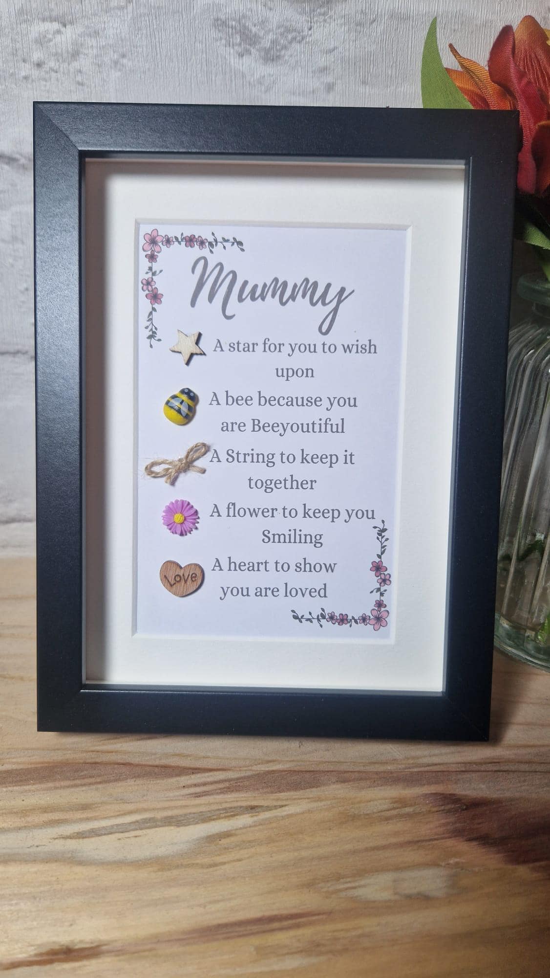 Mummy mothers day card, token gift, appreciation gift, mothers day gift for mum, gift for mummy, birthday gift for mum