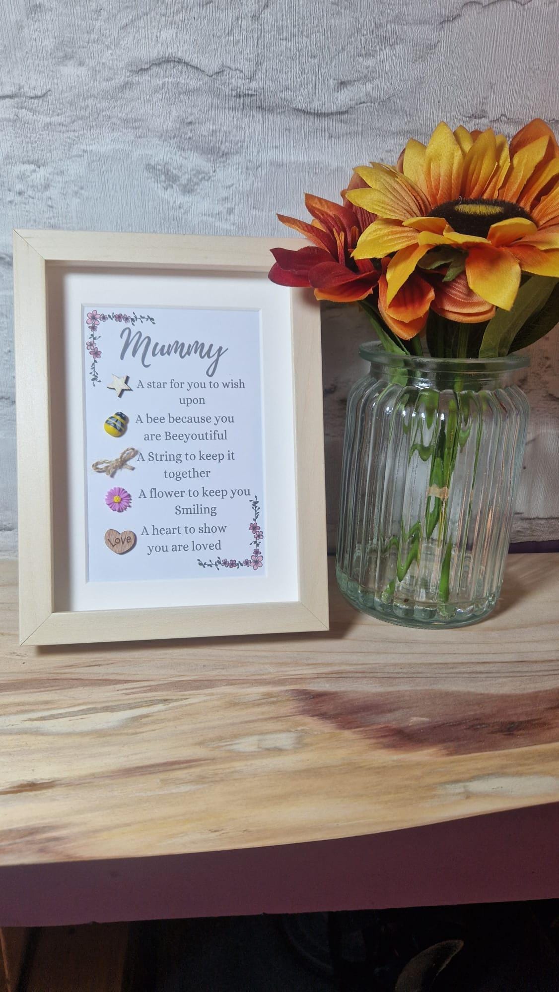 Mummy mothers day card, token gift, appreciation gift, mothers day gift for mum, gift for mummy, birthday gift for mum