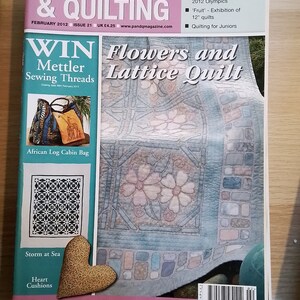 Patchwork and Quilting Magazine issue No 21, back issues