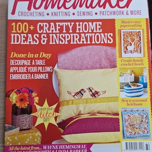 Homemaker magazine, project book issue 32, with step-by-step instructions for all kinds of crafts