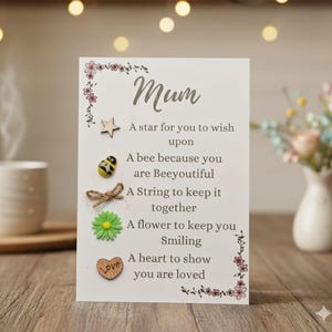 Mummy birthday card, token gift, appreciation gift, mothers day gift for mum, gift for mummy, birthday gift for mum, birthday gift for mum afbeelding 13