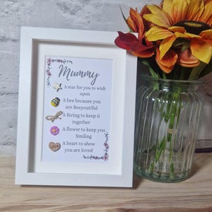 Mama Muttertagsgeschenk, gerahmtes Bild, Token ich liebe Geschenk, Wertschätzung Geschenk, Muttertagsgeschenk für Mama, Geschenk für Mama, Geburtstagsgeschenk für Mama