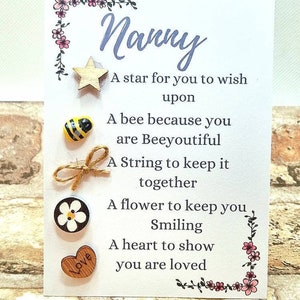 Nanny i love you gift, token i love gift, appreciation gift,mothers day gift for nan, nanny, granny, gift for nan, birthday gift for nanny