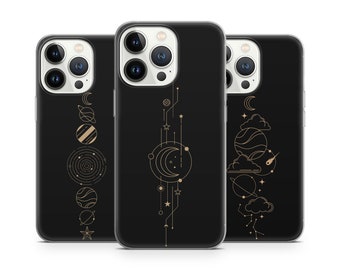 Mystical Celestial Aesthetic Astrology phone case for iPhone 15 14 13 Pro Max 12 11 X XS Xr 8 7 6, fits Samsung S20 FE, S21 Ultra, Pixel 6 7
