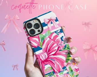 Coquette Phone Case, Aesthetic Phone Case, Coquette, Bows, Pink Bows, Bow Phone Case, Protective iPhone Case, Cute Phone Case, Soft Girl Era